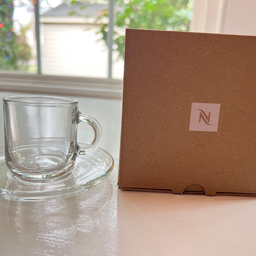 Nespresso Vertuo Espresso Cup & Saucer Set, BRAND NEW IN BOX